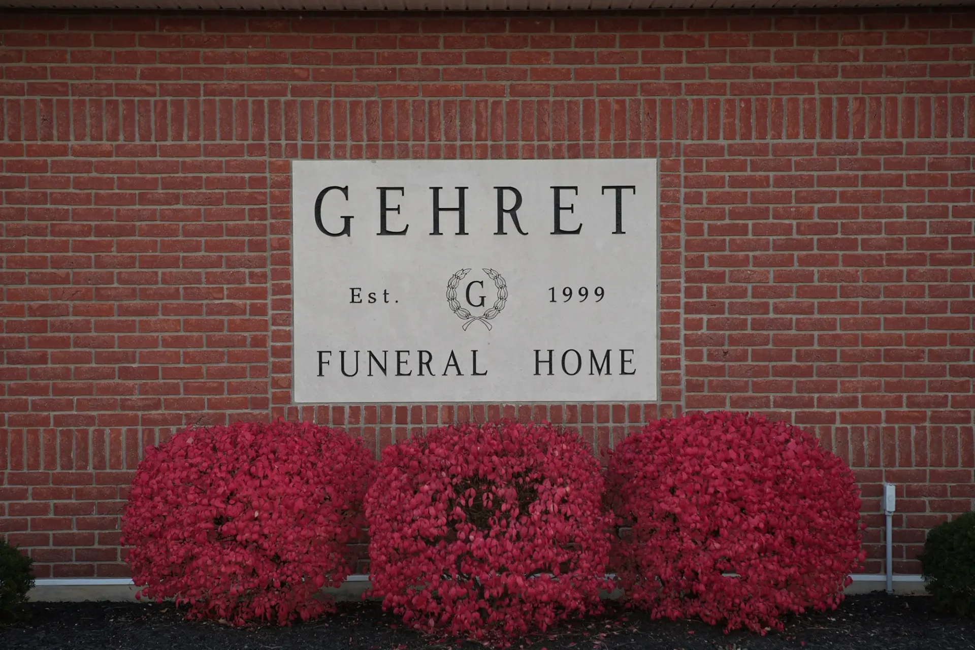 Gehret Funeral Home Sign